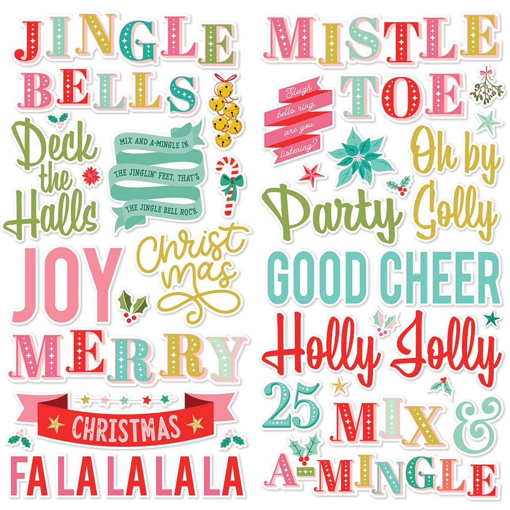 Simple Stories Mix & A-Mingle Foam Stickers (18521) (OUTLET)