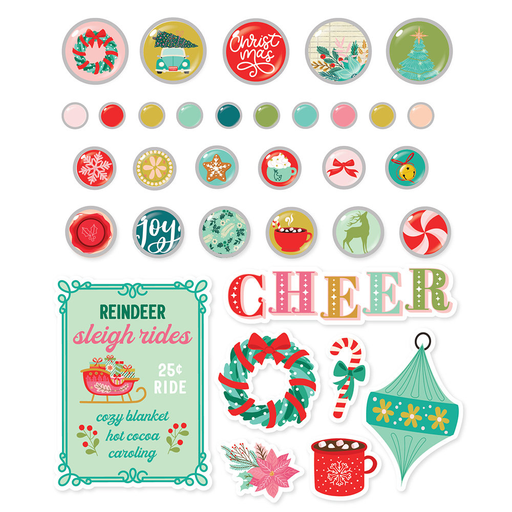 Simple Stories Mix & A-Mingle Decorative Brads (18523) (DISCONTINUED) Simple Stories Mix & A-Mingle Decorative Brads (18523) (DISCONTINUED)