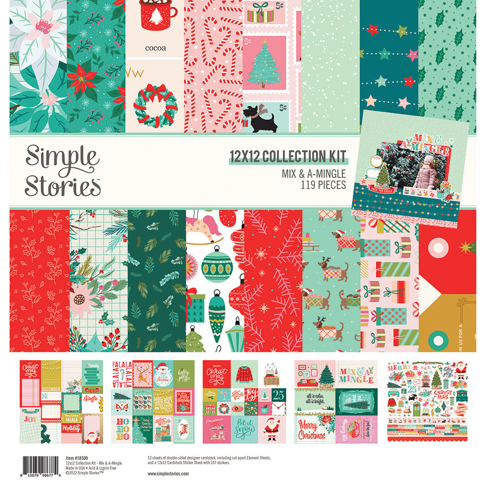 Simple Stories Mix & A-Mingle Collection Kit (18500) (DISCONTINUED) Simple Stories Mix & A-Mingle Collection Kit (18500) (DISCONTINUED)