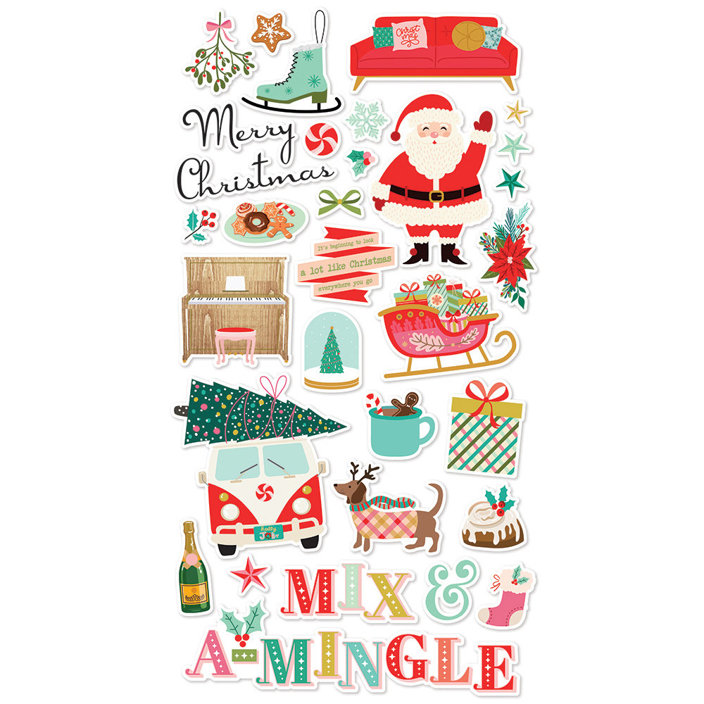 Simple Stories Mix & A-Mingle Chipboard (18516) (DISCONTINUED)