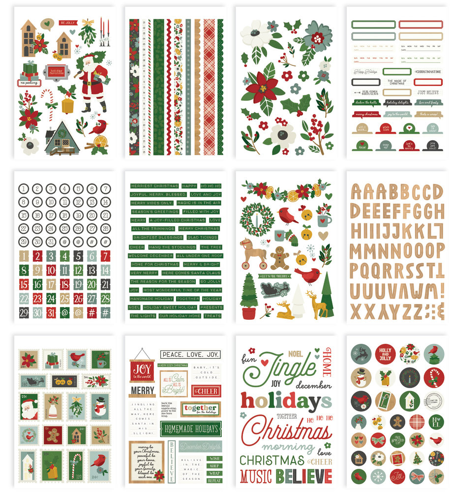 Simple Stories Hearth & Holiday Sticker Book (18220) (OUTLET)