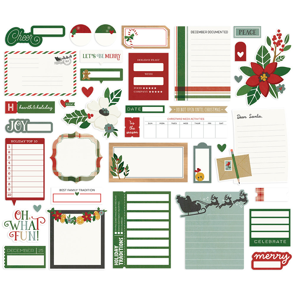 Simple Stories Hearth & Holiday Journal Bits (18218) (DISCONTINUED)