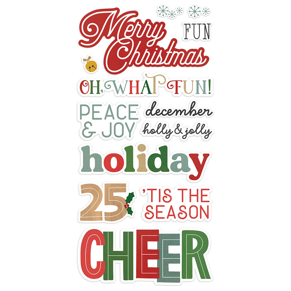 Simple Stories Hearth & Holiday Foam Stickers (18222) (DISCONTINUED)