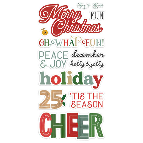 Simple Stories Hearth & Holiday Foam Stickers (18222) (DISCONTINUED)