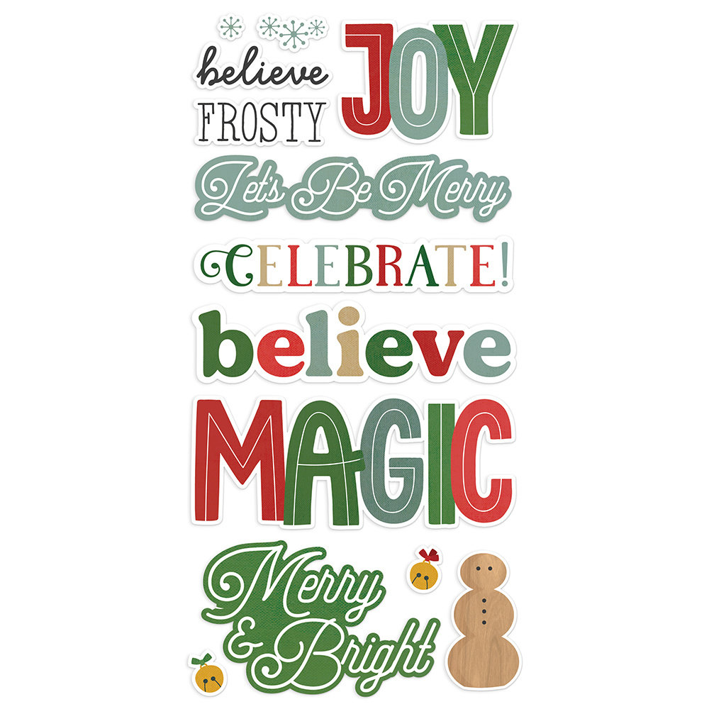 Simple Stories Hearth & Holiday Foam Stickers (18222) (DISCONTINUED)