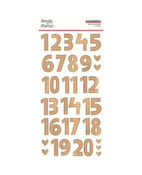 Simple Stories Hearth & Holiday Foam Numbers (18223) (OUTLET)
