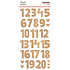 Hearth & Holiday Foam Numbers (18223) (OUTLET)