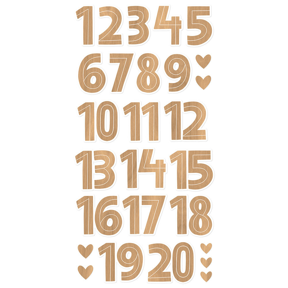 Simple Stories Hearth & Holiday Foam Numbers (18223) (OUTLET)