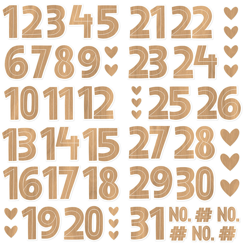 Simple Stories Hearth & Holiday Foam Numbers (18223) (OUTLET)