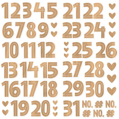 Simple Stories Hearth & Holiday Foam Numbers (18223) (OUTLET)