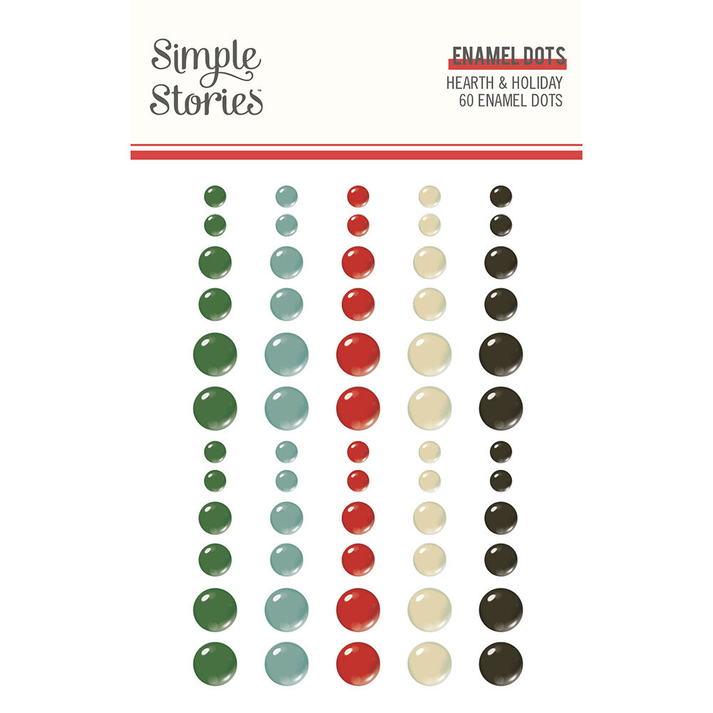 Simple Stories Hearth & Holiday Enamel Dots (18226) (OUTLET)