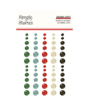 Simple Stories Hearth & Holiday Enamel Dots (18226) (OUTLET)