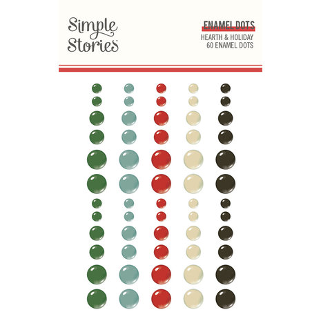 Simple Stories Hearth & Holiday Enamel Dots (18226) (OUTLET)