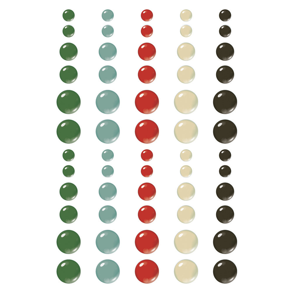 Simple Stories Hearth & Holiday Enamel Dots (18226) (DISCONTINUED)