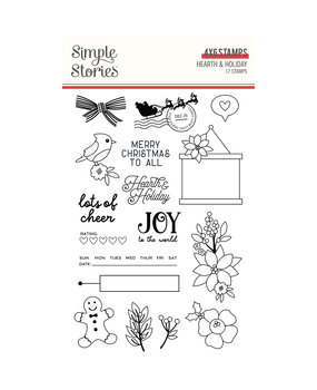 Simple Stories Hearth & Holiday Clear Stamps (18215) (OUTLET)