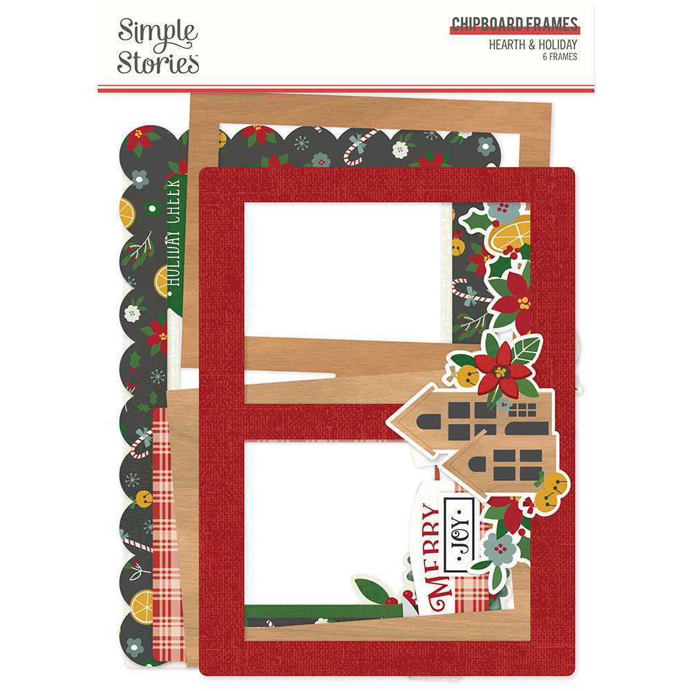 Simple Stories Hearth & Holiday Chipboard Frames (18221) (DISCONTINUED)