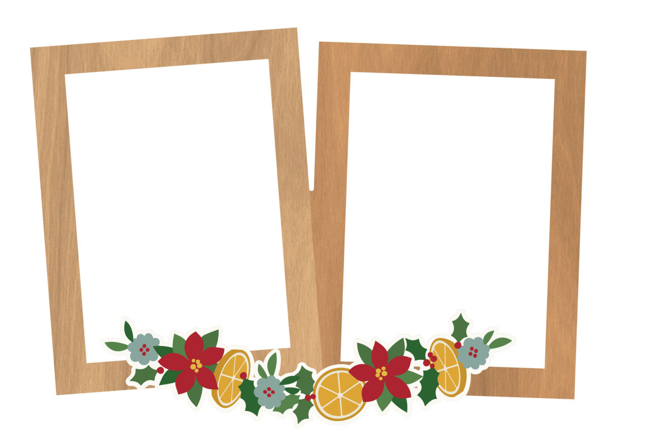 Simple Stories Hearth & Holiday Chipboard Frames (18221) (DISCONTINUED)