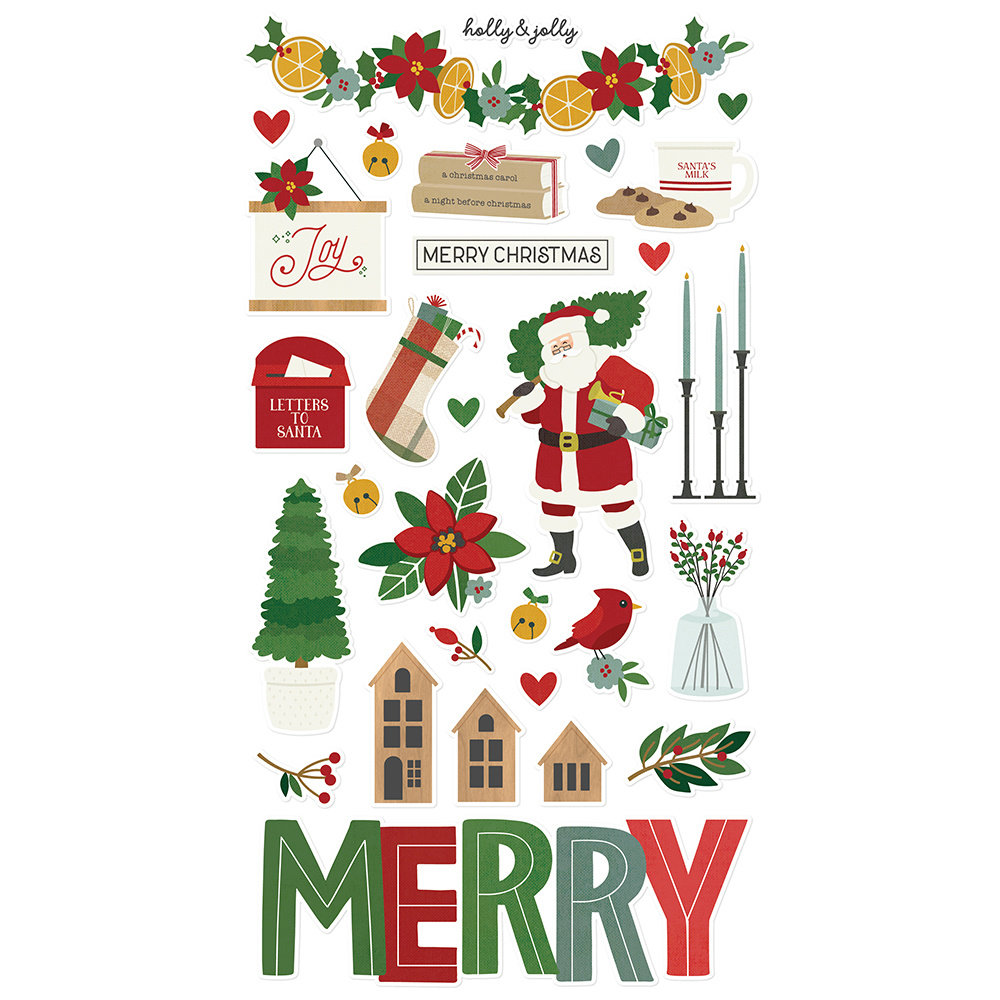 Simple Stories Hearth & Holiday Chipboard (18216) (DISCONTINUED)