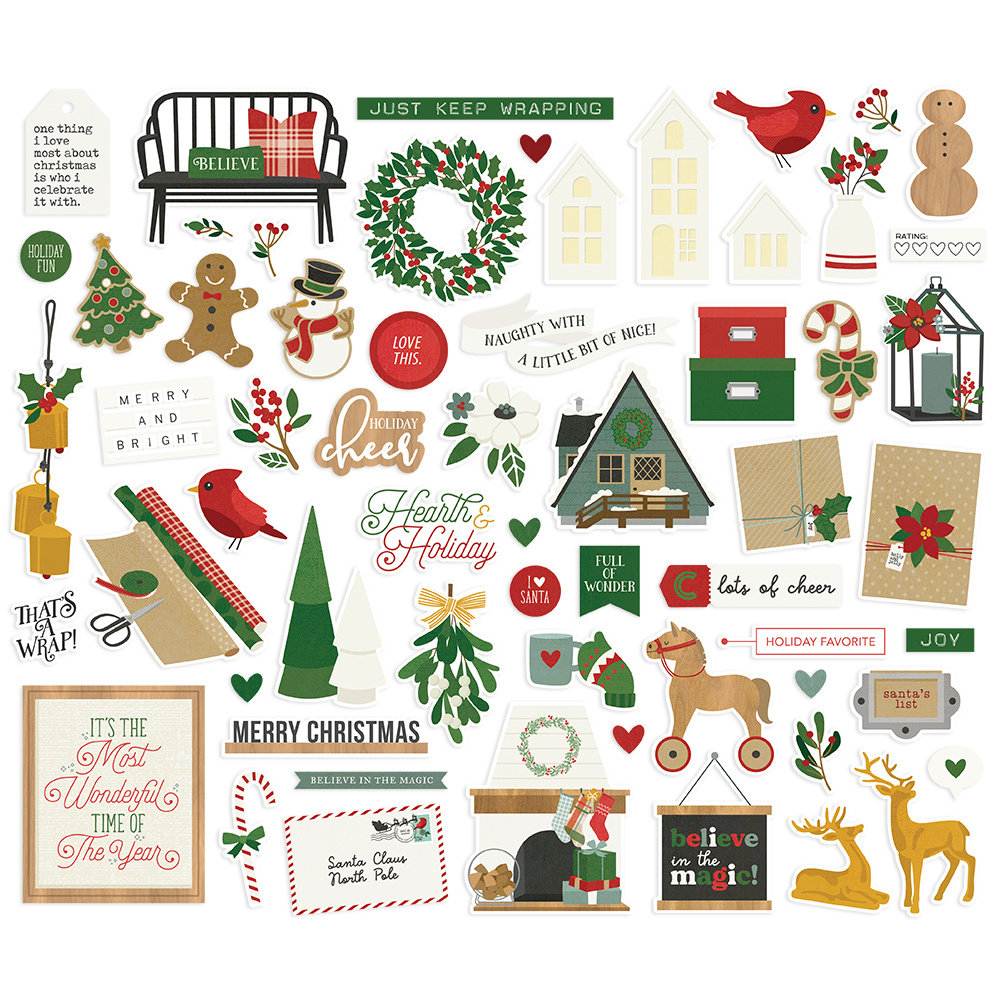 Simple Stories Hearth & Holiday Bits & Pieces (18217) (OUTLET)