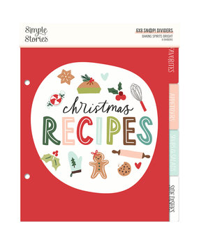 Simple Stories SN@P! Dividers 6x8 Inch Baking Spirits Bright (18329) (DISCONTINUED)
