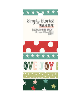 Simple Stories Baking Spirits Bright Washi Tape (18327) (DISCONTINUED) Simple Stories Baking Spirits Bright Washi Tape (18327) (DISCONTINUED)
