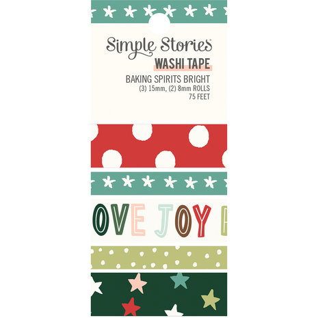Simple Stories Baking Spirits Bright Washi Tape (18327) (DISCONTINUED)