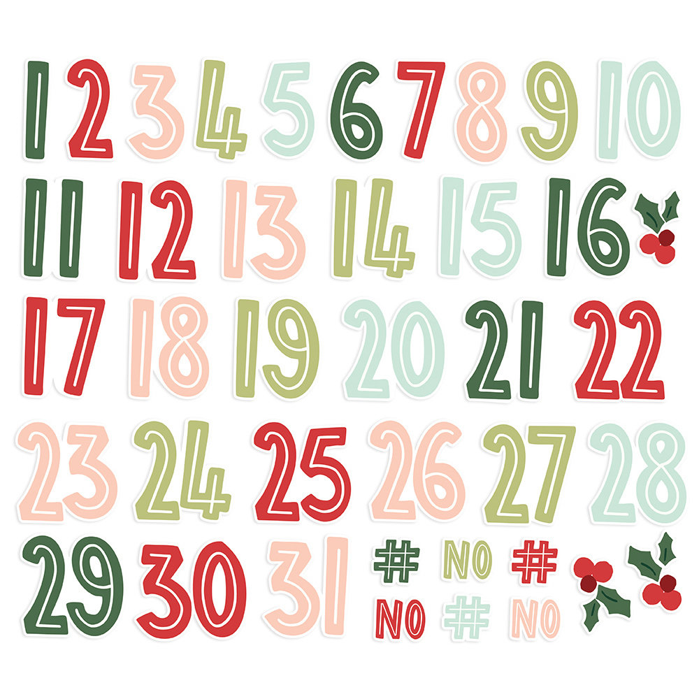 Simple Stories Baking Spirits Bright Number Bits (18320) (DISCONTINUED)