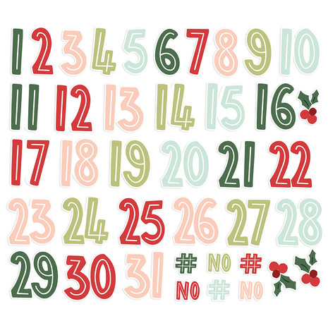 Simple Stories Baking Spirits Bright Number Bits (18320) (DISCONTINUED)