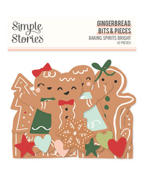 Simple Stories Baking Spirits Bright Gingerbread Bits & Pieces (18319) (DISCONTINUED)