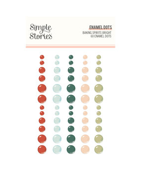 Simple Stories Baking Spirits Bright Enamel Dots (18326) (DISCONTINUED)