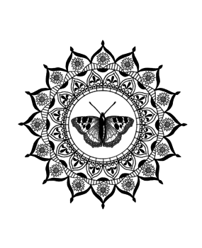 Crafty Individuals Summer Mandala Unmounted Rubber Stamps (CI-610) (OUTLET)