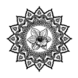 Crafty Individuals Spring Mandala Unmounted Rubber Stamps (CI-609) (OUTLET)