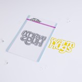 Heffy Doodle Warm Hugs Jumbo Sentiment Dies (HFD0461) (OUTLET)