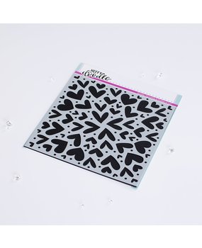 Heffy Doodle Love is Everywhere Stencil (HFD0452) (OUTLET)