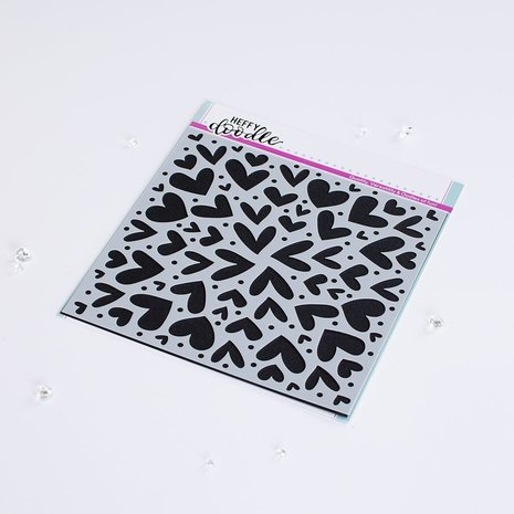 Heffy Doodle Love is Everywhere Stencil (HFD0452) (OUTLET) Heffy Doodle Love is Everywhere Stencil (HFD0452) (OUTLET)