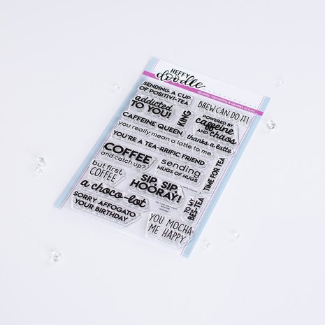 Heffy Doodle Tea Time Sentiment Clear Stamps (HFD0459) (OUTLET) Heffy Doodle Tea Time Sentiment Clear Stamps (HFD0459) (OUTLET)