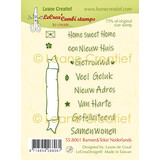 Leane Creatief Banner & Tekst Nederlands Combi Clear Stamp (55.8061) (DISCONTINUED)