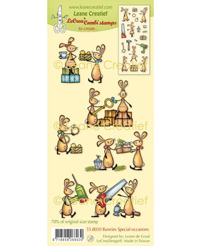 Leane Creatief Bunnies Special Occasions Combi Clear Stamp (55.8030) (DISCONTINUED)