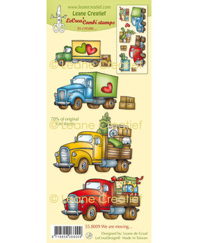 Leane Creatief We are moving... Combi Clear Stamp (55.8009) (DISCONTINUED)