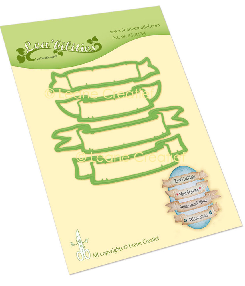 Leane Creatief Banners Cut & Emboss Dies (45.8184) (DISCONTINUED) Leane Creatief Banners Cut & Emboss Dies (45.8184) (DISCONTINUED)