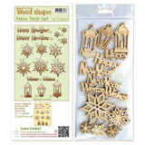 Leane Creatief Wood Shapes New Year Set (35pcs) (71.8276) (DISCONTINUED)