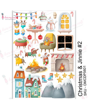 Dress My Craft Transfer Me Christmas & Jinnie #2 (DMCDP5601) (OUTLET)