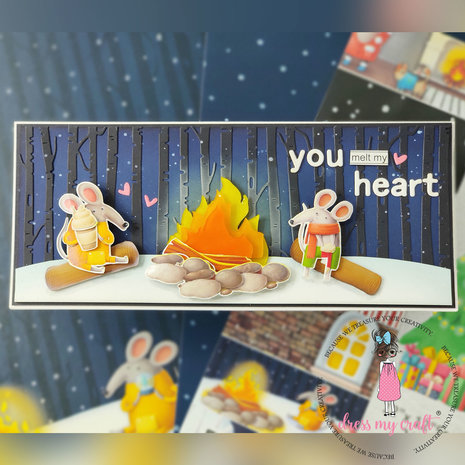 Dress My Craft Transfer Me Christmas & Jinnie #2 (DMCDP5601) (OUTLET)