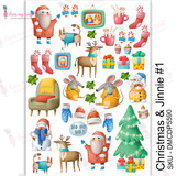 Dress My Craft Transfer Me Christmas & Jinnie #1 (DMCDP5590) (OUTLET)