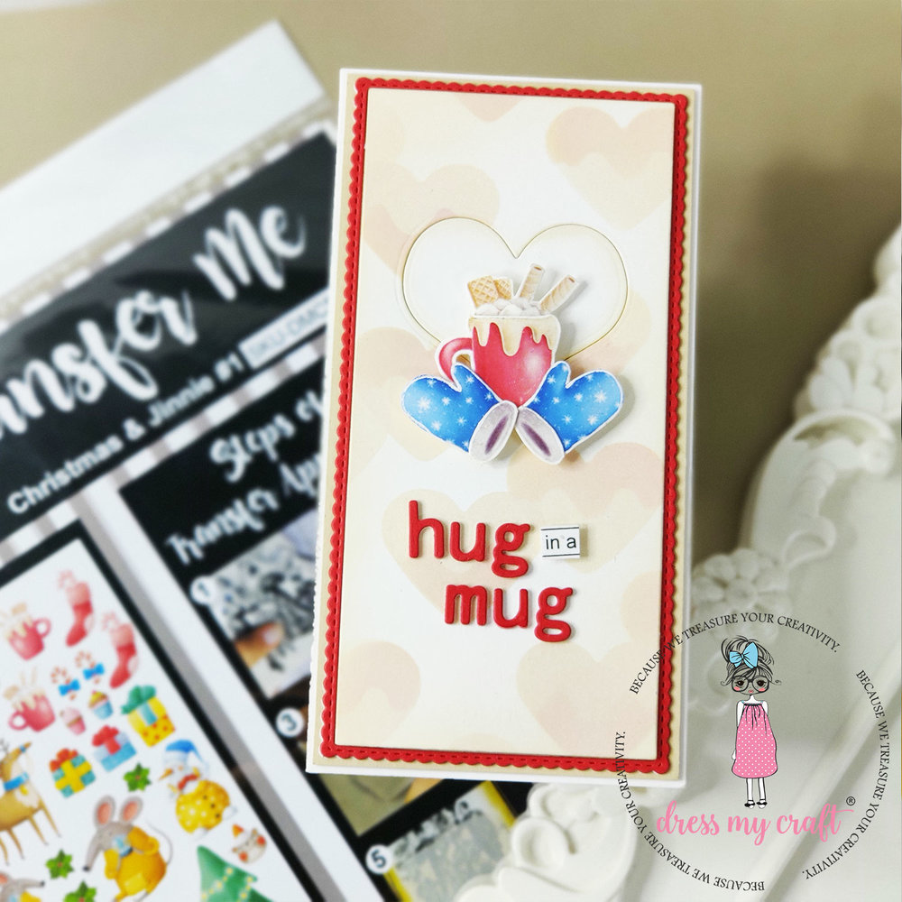 Dress My Craft Transfer Me Christmas & Jinnie #1 (DMCDP5590) (OUTLET)