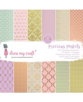 Dress My Craft Precious Pastels 6x6 Inch Paper Pad (DMCP5974) (OUTLET)