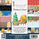 Dress My Craft Christmas & Jinnie 12x12 Inch Paper Pad (DMCP5523) (OUTLET)