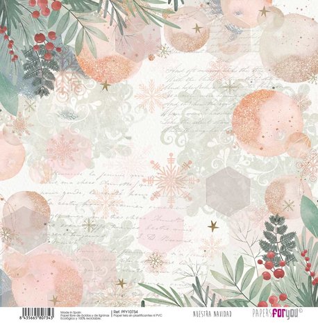 Papers For You Nuestra Navidad Canvas Scrap Pack (8pcs) (PFY-10732) (DISCONTINUED)