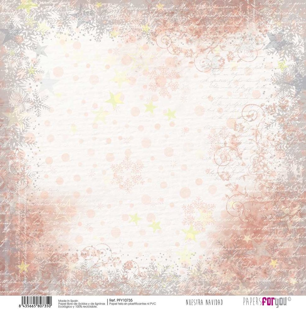 Papers For You Nuestra Navidad Canvas Scrap Pack (8pcs) (PFY-10732) (DISCONTINUED)