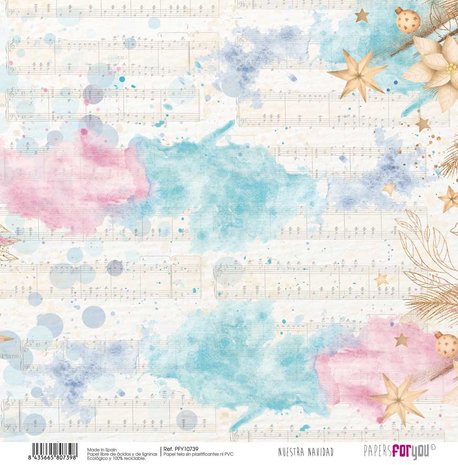 Papers For You Nuestra Navidad Canvas Scrap Pack (8pcs) (PFY-10732) (DISCONTINUED)